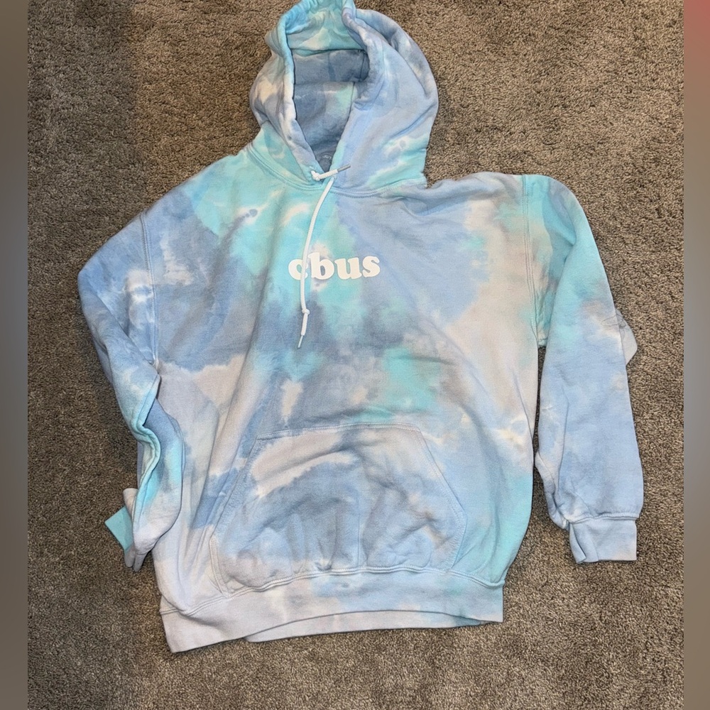 Blue Tie Dye CBUS Sweatshirt (Homemade)